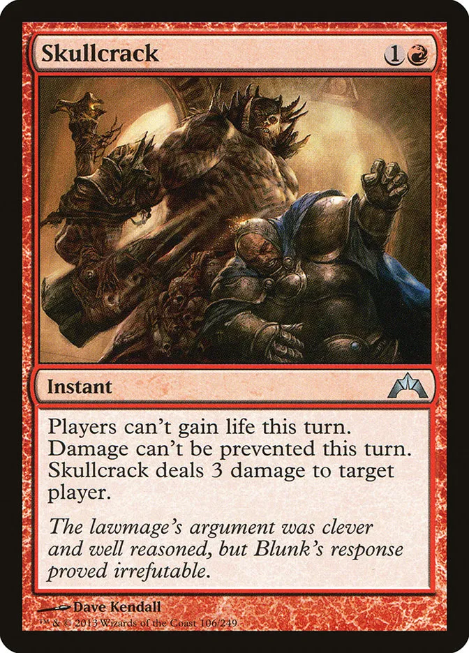 2013 Gatecrash Skullcrack uncommon #106 unlisted card image