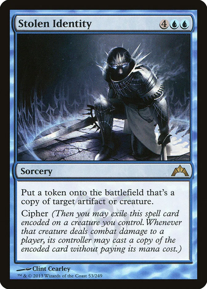 2013 Gatecrash Stolen Identity rare #53 unlisted card image