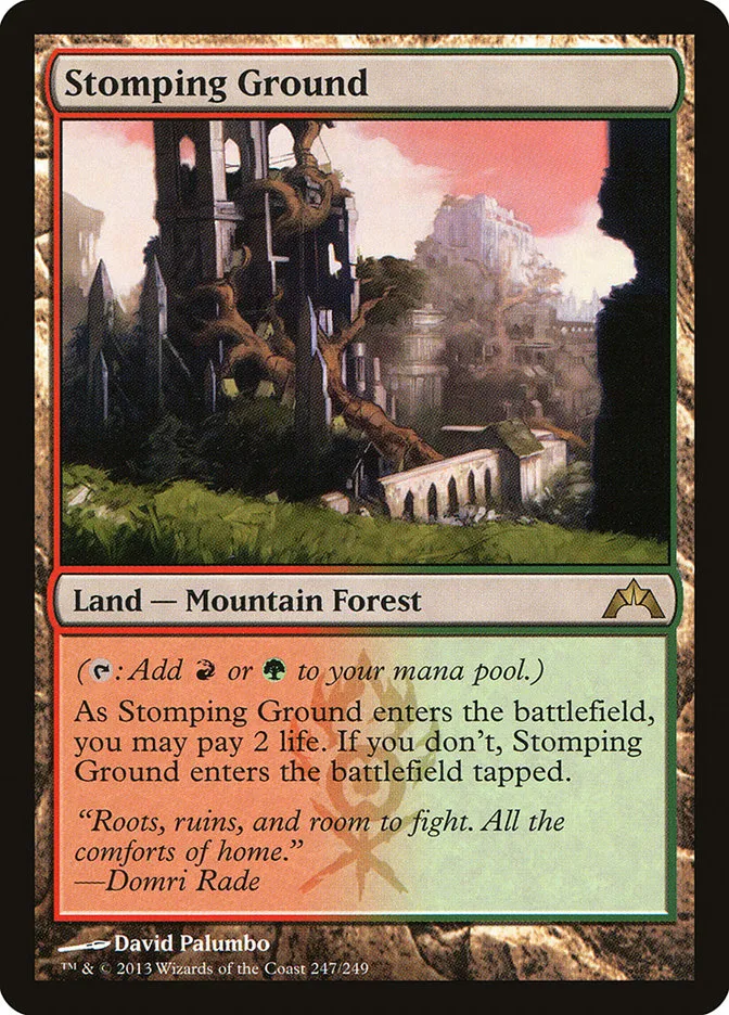 2013 Gatecrash Stomping Ground rare #247 unlisted card image
