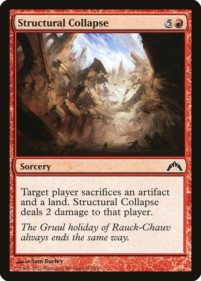 2013 Gatecrash Structural Collapse common #107 unlisted card image
