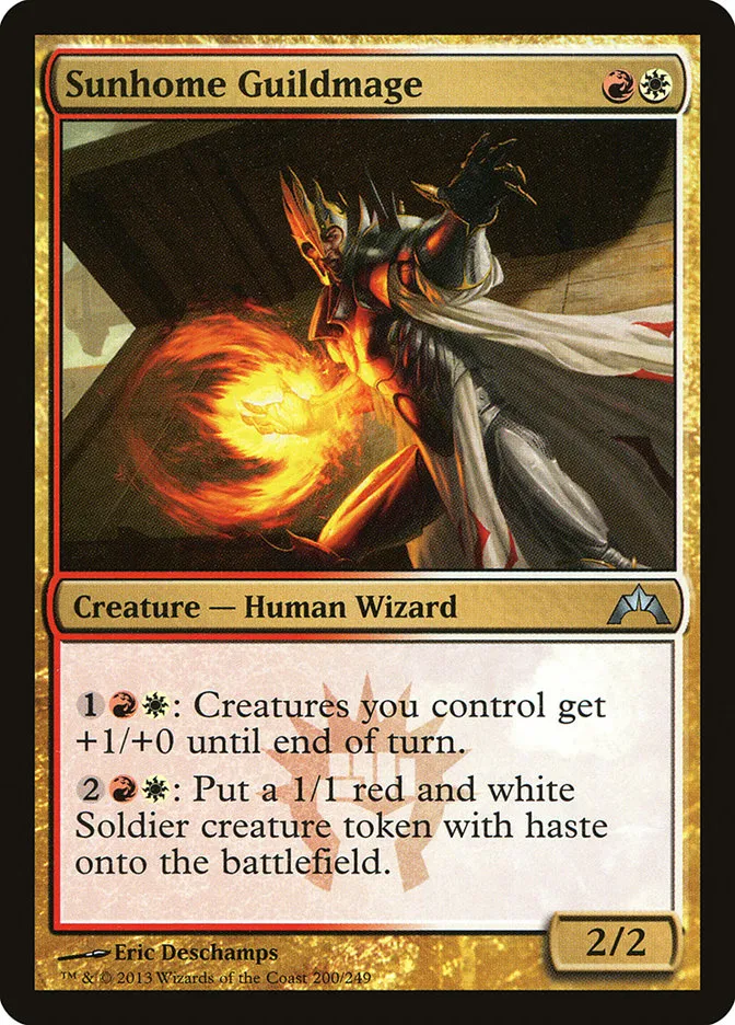 2013 Gatecrash Sunhome Guildmage uncommon #200 unlisted card image