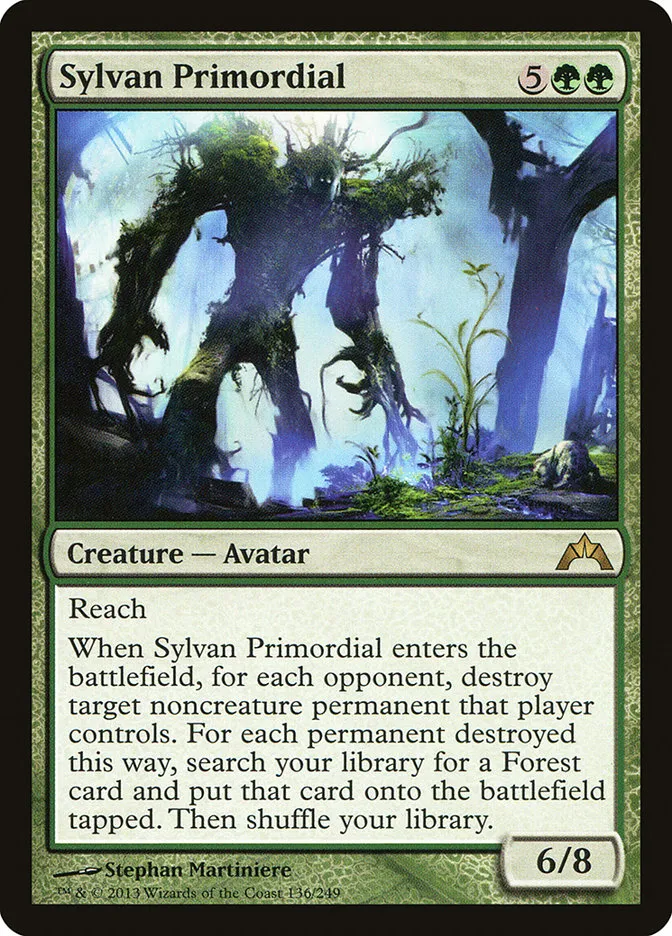 2013 Gatecrash Sylvan Primordial rare #136 unlisted card image