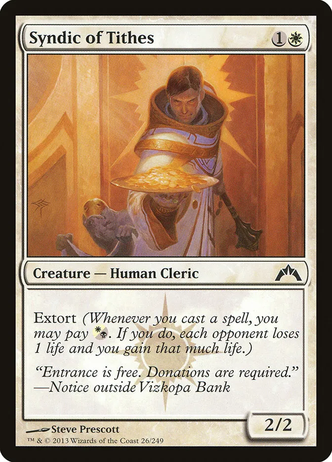 2013 Gatecrash Syndic of Tithes common #26 unlisted card image