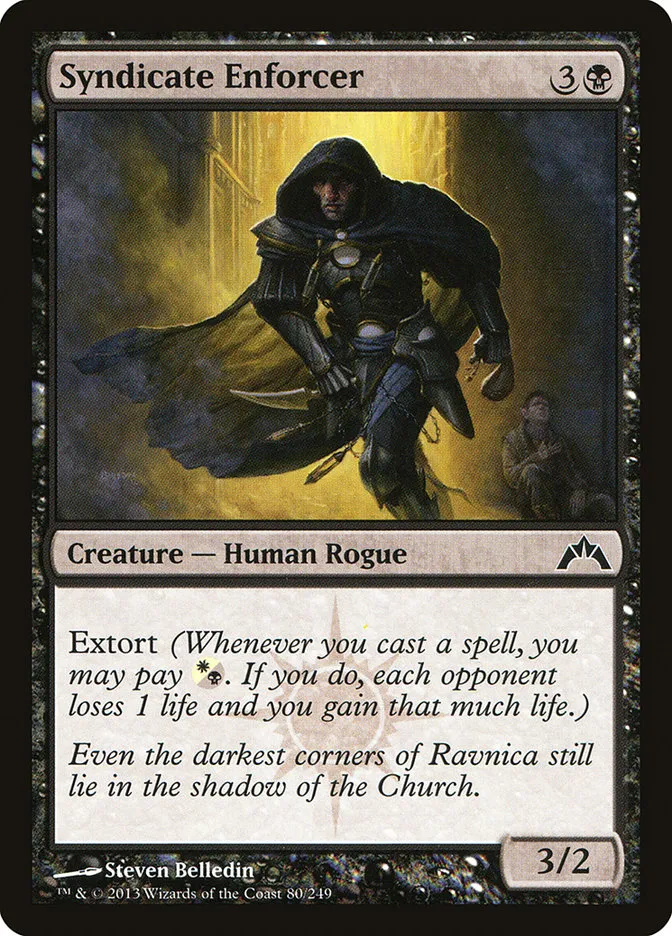 2013 Gatecrash Syndicate Enforcer common #80 unlisted card image