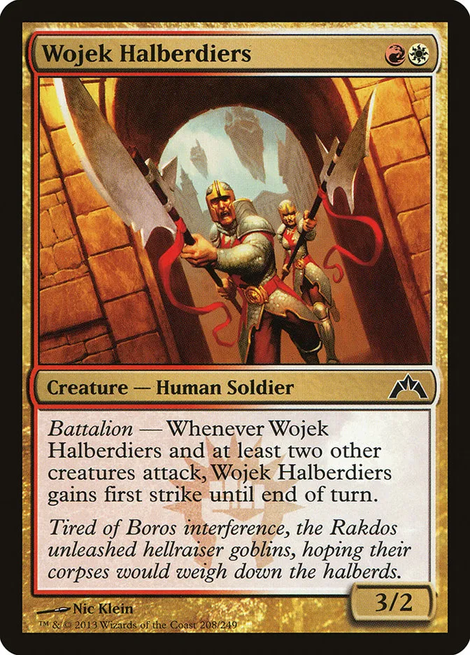 2013 Gatecrash Wojek Halberdiers common #208 unlisted card image