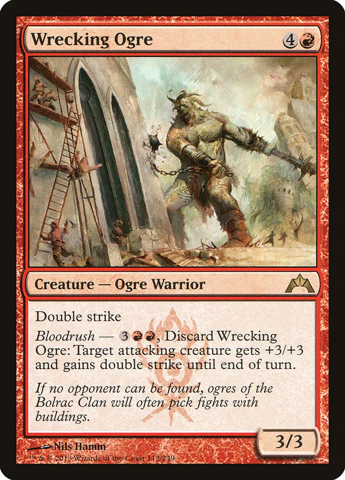 2013 Gatecrash Wrecking Ogre rare #112 unlisted card image
