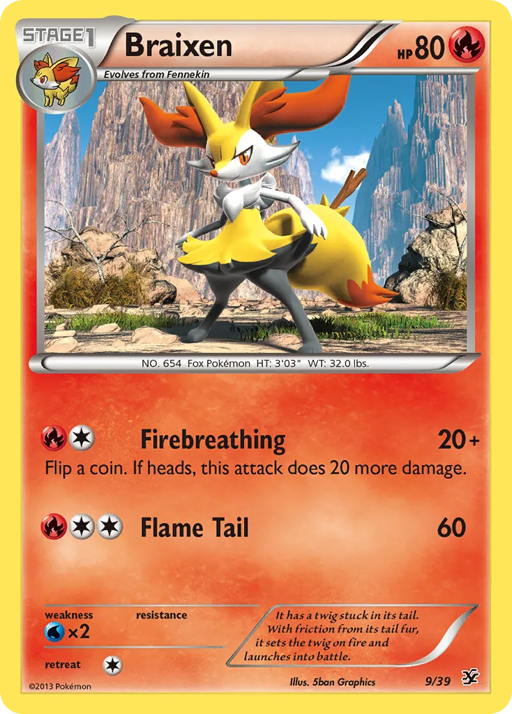 2013 Kalos Starter Set Braixen Starter Set #09/39 Starter Set card image