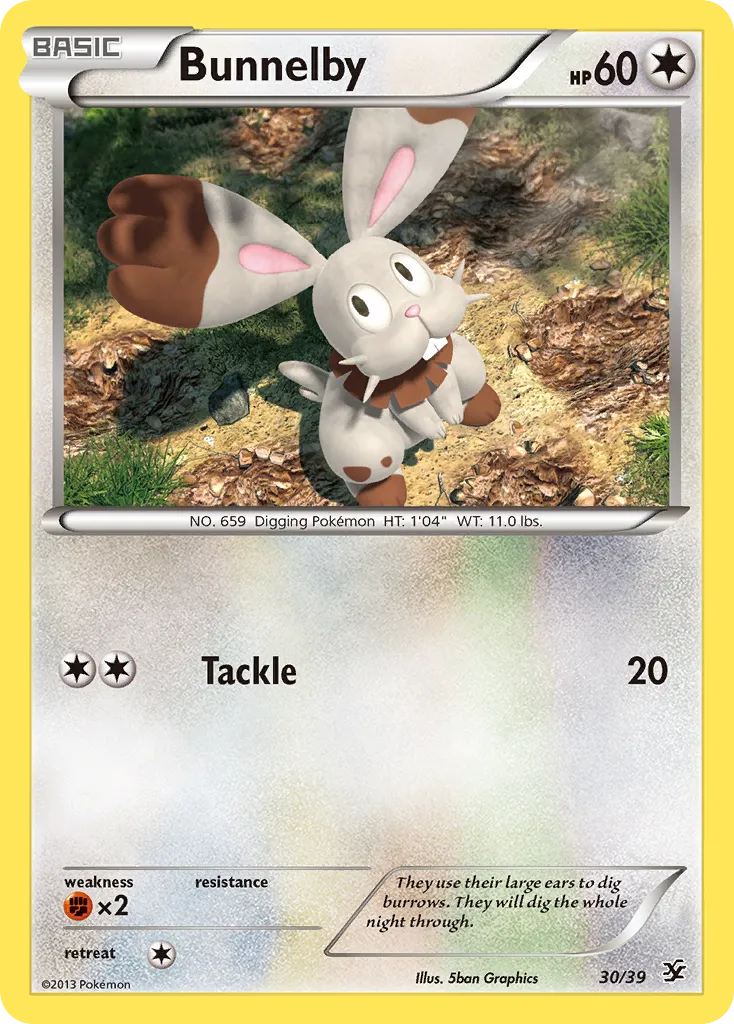 2013 Kalos Starter Set Bunnelby Starter Set #30/39 Starter Set card image