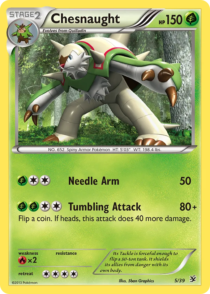 2013 Kalos Starter Set Chesnaught Starter Set #05/39 Starter Set card image