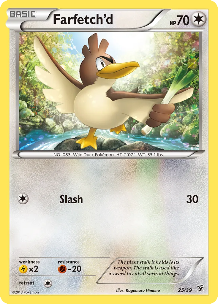 2013 Kalos Starter Set Farfetch'd Starter Set #25/39 Starter Set card image