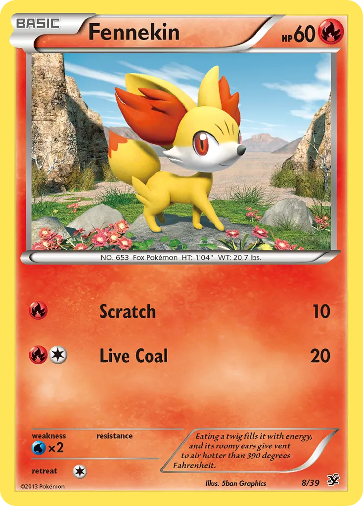 2013 Kalos Starter Set Fennekin Starter Set #08/39 Starter Set card image