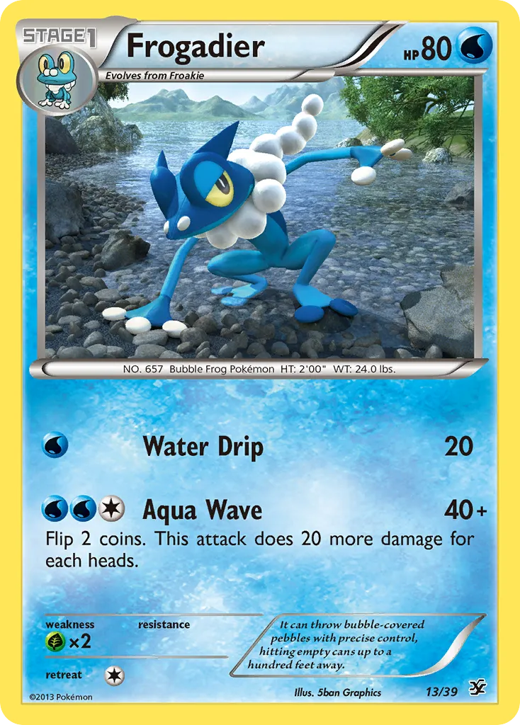 2013 Kalos Starter Set Frogadier Starter Set #13/39 Starter Set card image