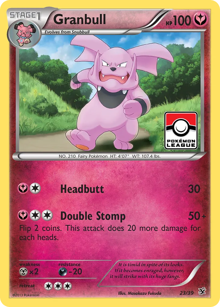 2013 Kalos Starter Set Granbull #23/39 card image