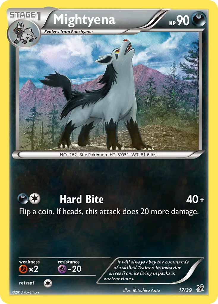 2013 Kalos Starter Set Mightyena Starter Set #17/39 Starter Set card image