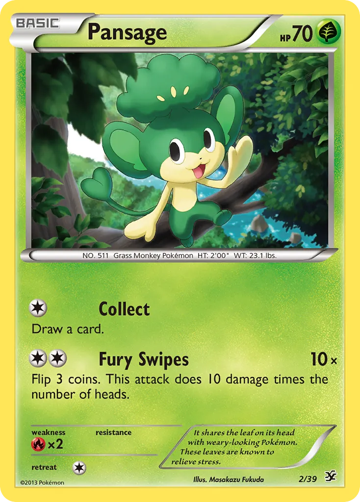 2013 Kalos Starter Set Pansage Starter Set #02/39 Starter Set card image