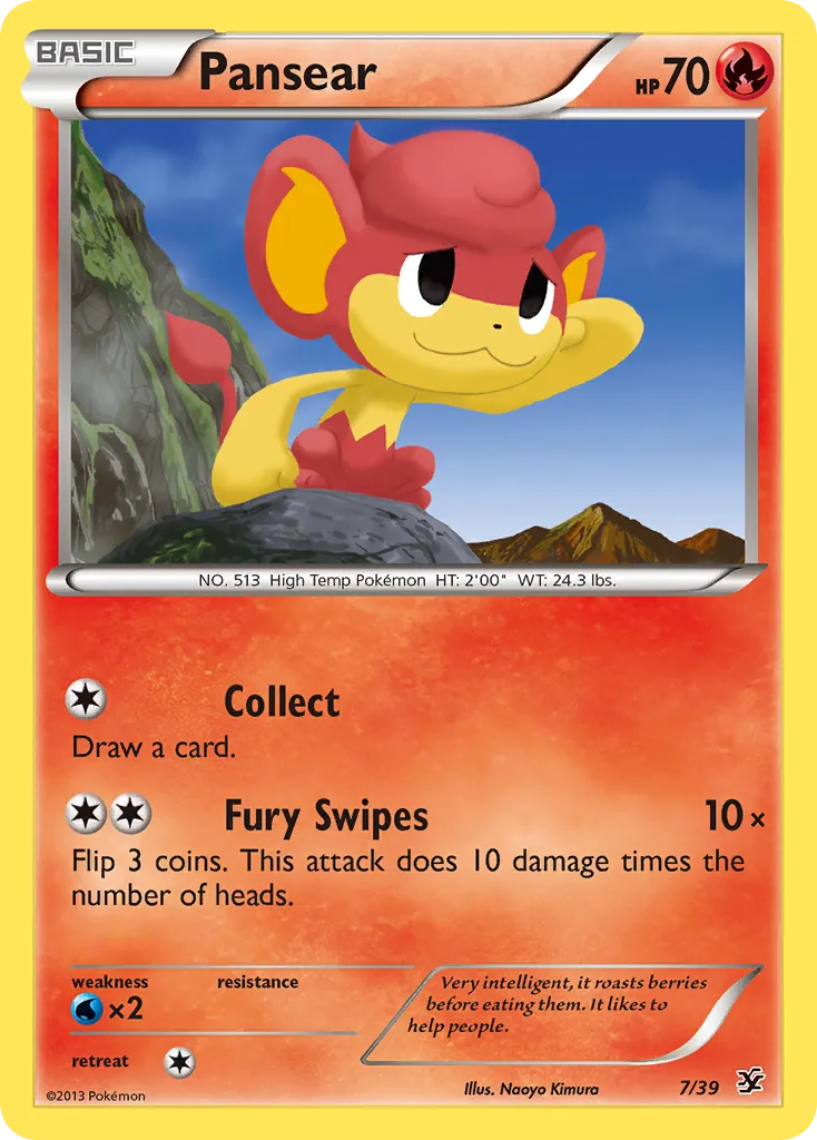 2013 Kalos Starter Set Pansear Starter Set #07/39 Starter Set card image