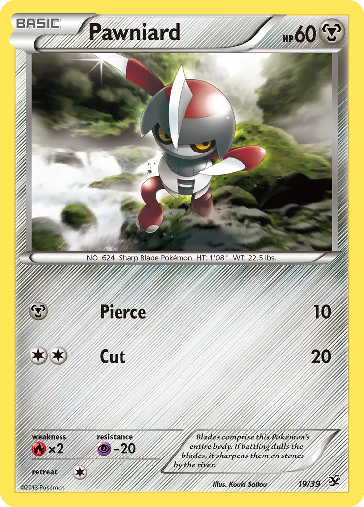 2013 Kalos Starter Set Pawniard Starter Set #19/39 Starter Set card image