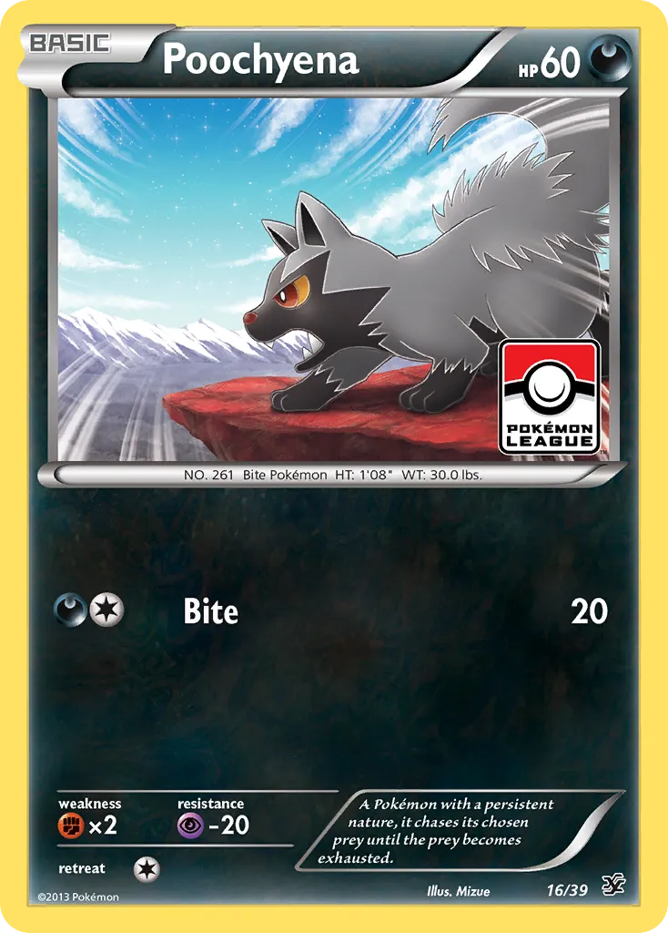 2013 Kalos Starter Set Poochyena Starter Set #16/39 Starter Set card image
