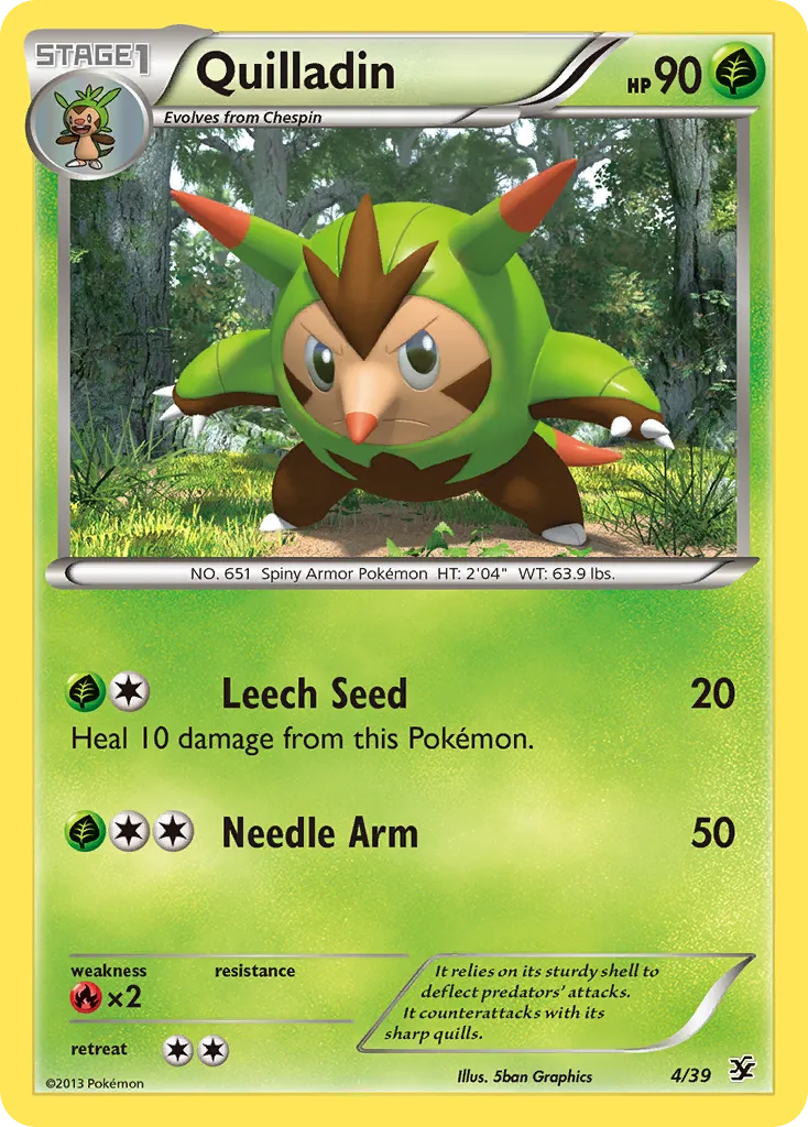 2013 Kalos Starter Set Quilladin Starter Set #04/39 Starter Set card image