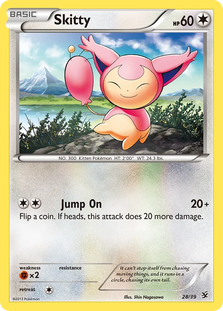 2013 Kalos Starter Set Skitty Starter Set #28/39 Starter Set card image