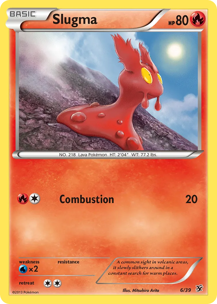 2013 Kalos Starter Set Slugma #06/39 card image