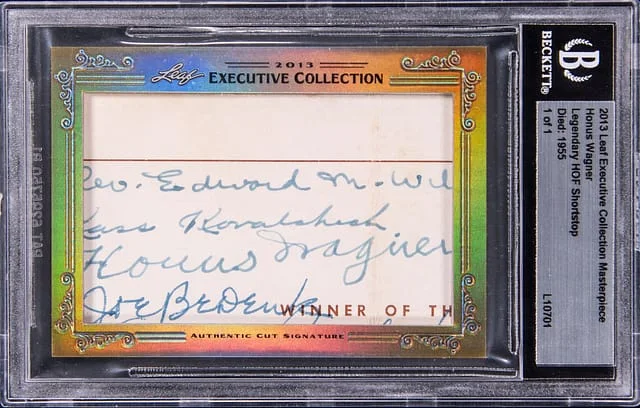 2013 Leaf Executive Collection Masterpiece Cut #no-number card image
