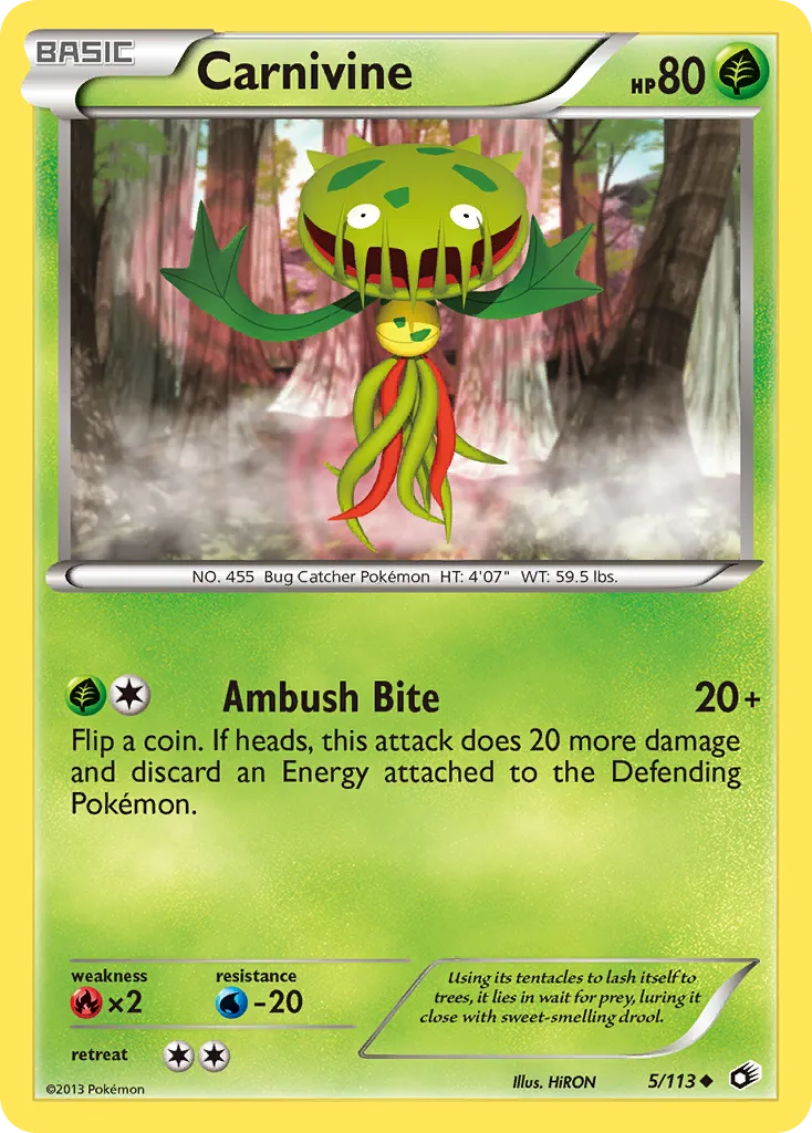 2013 Legendary Treasures Carnivine #005/113 Uncommon card image
