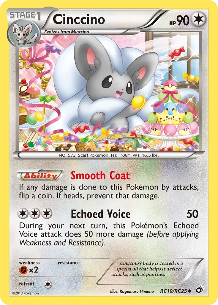 2013 Legendary Treasures Cinccino #105/113 Rare Holo card image