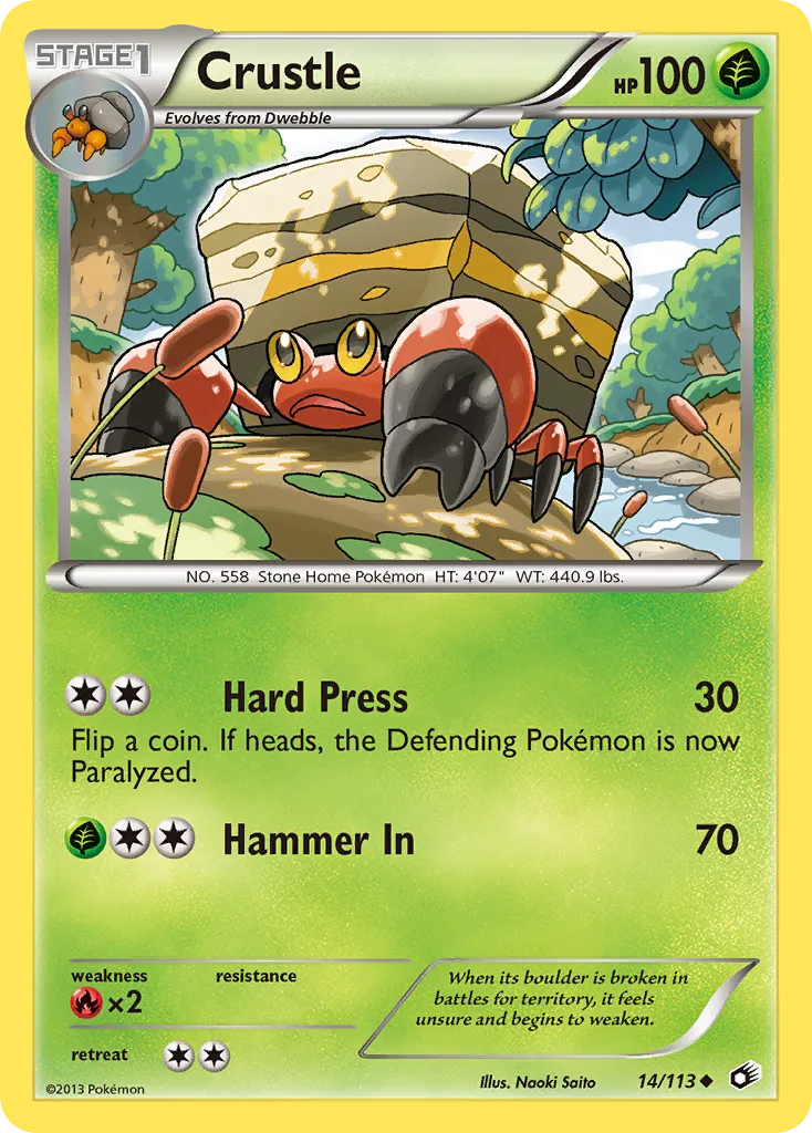 2013 Legendary Treasures Crustle Uncommon #014/113 Uncommon card image