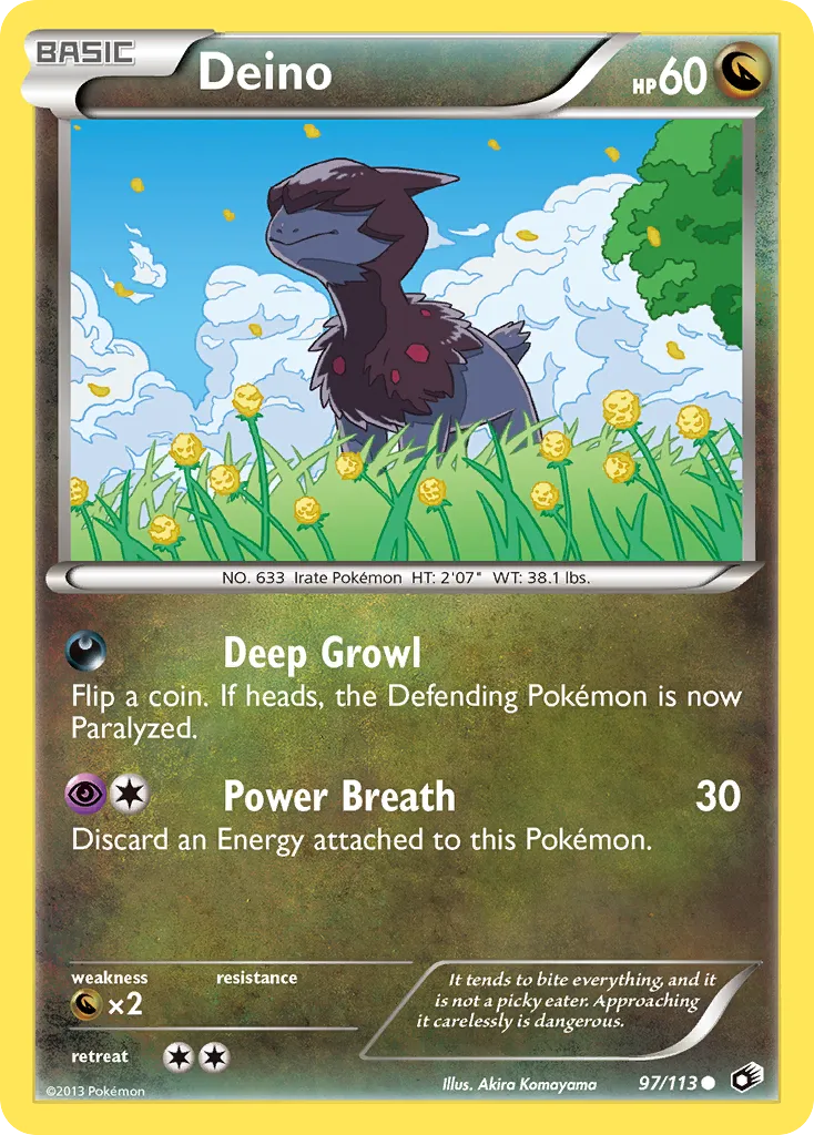 2013 Legendary Treasures Deino Common #097/113 Common card image