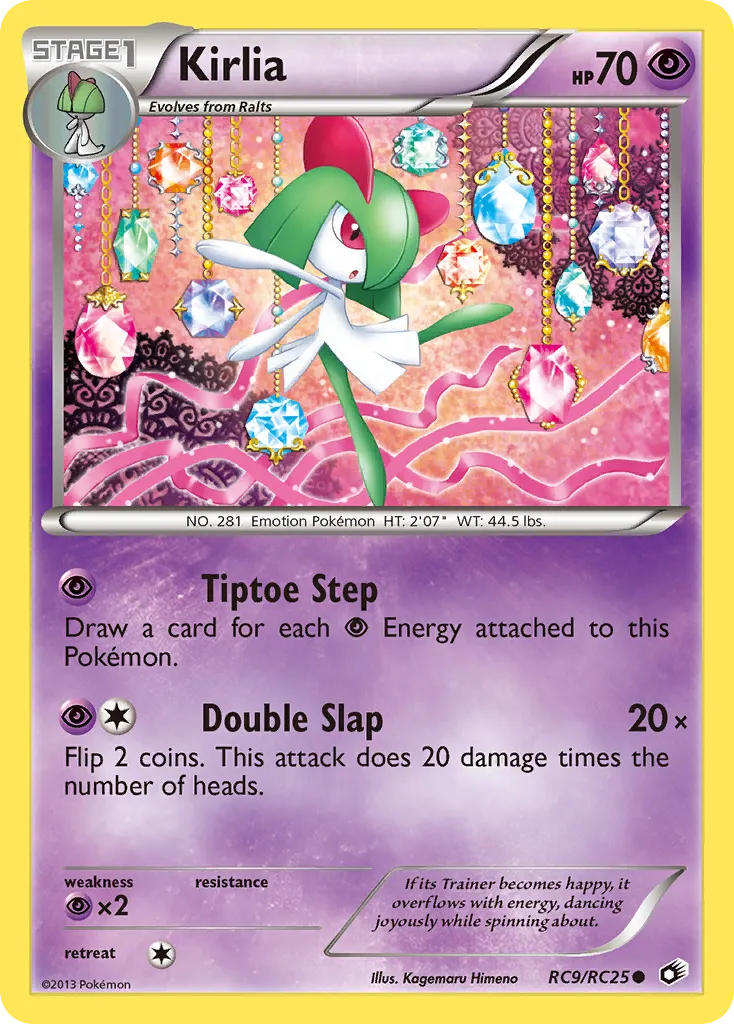 2013 Legendary Treasures Kirlia #RC9 Common card image
