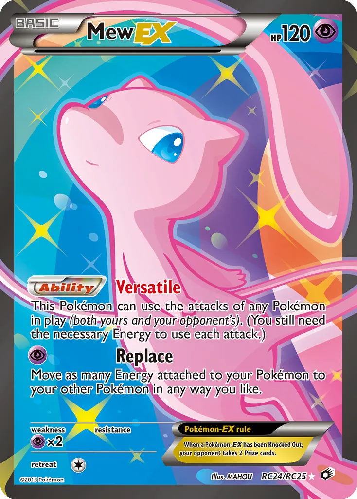 2013 Legendary Treasures Mew-EX #RC24 Rare Ultra card image