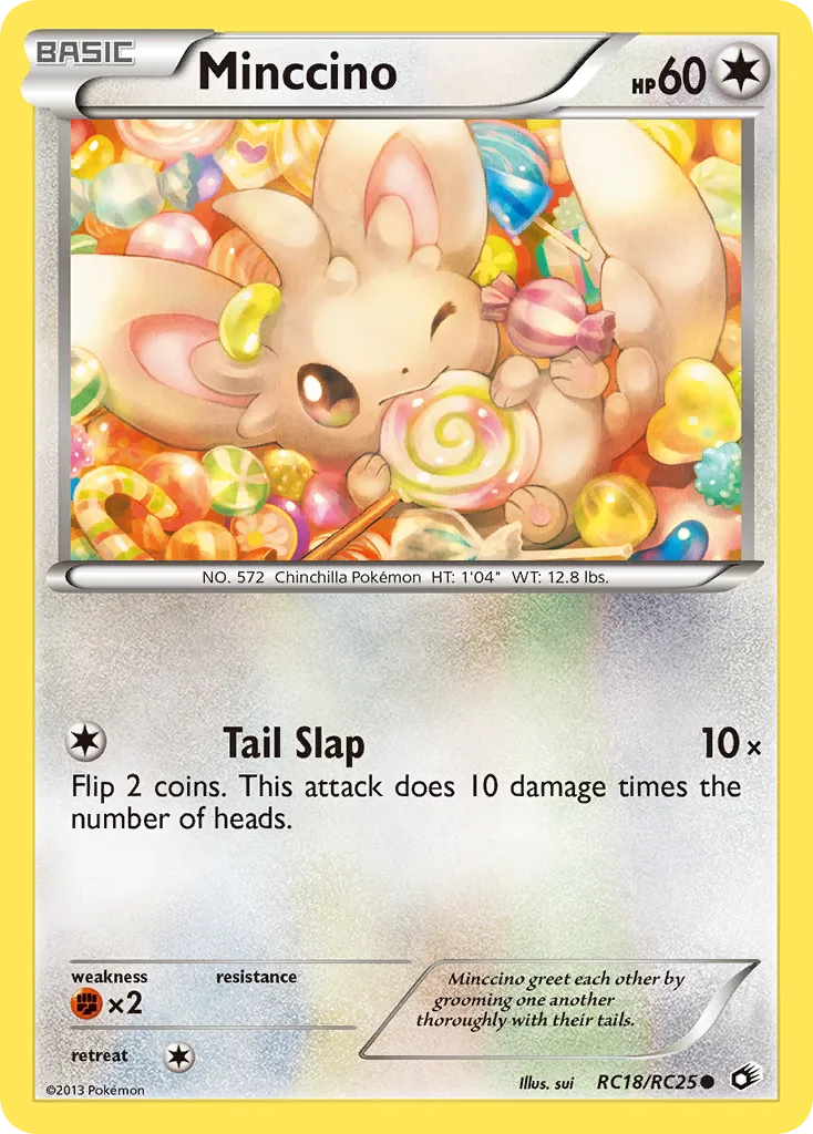 2013 Legendary Treasures Minccino Common #104/113 Common card image