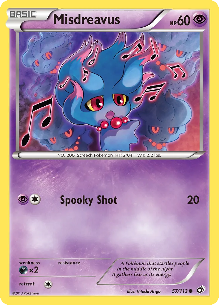2013 Legendary Treasures Misdreavus Common #057/113 Common card image