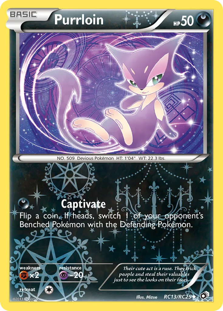 2013 Legendary Treasures Purrloin #RC13 Uncommon card image