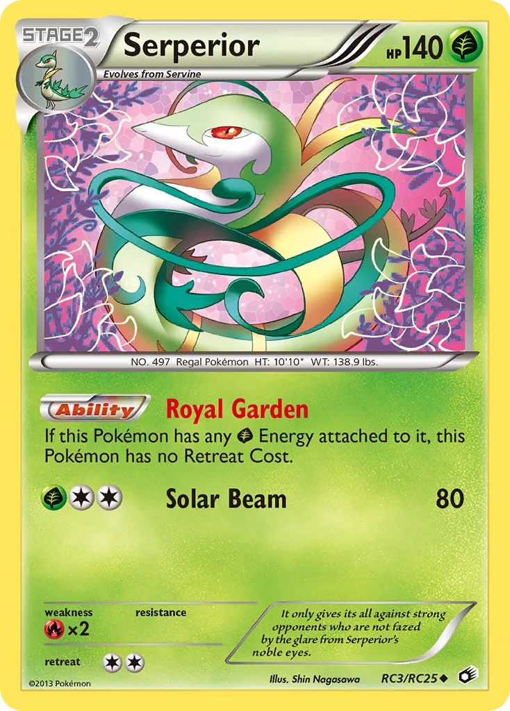 2013 Legendary Treasures Serperior #RC3 Uncommon card image