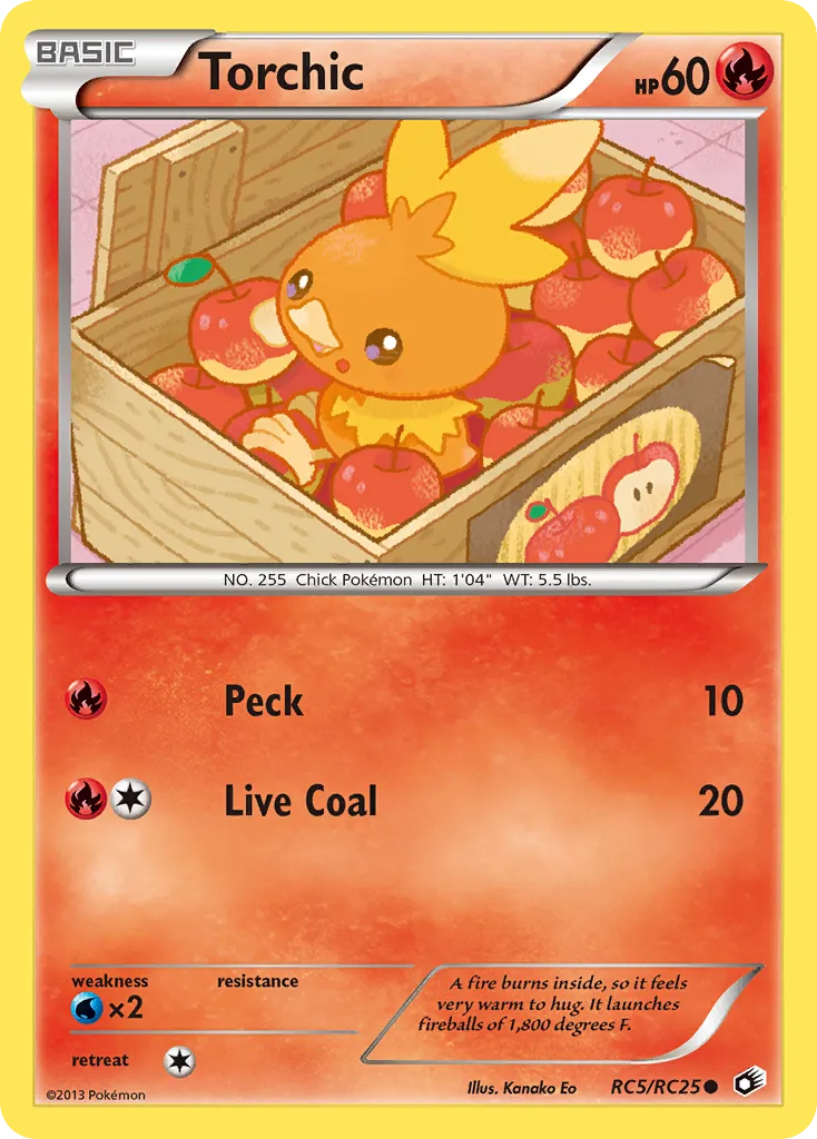 2013 Legendary Treasures Torchic Common #RC5 Common card image