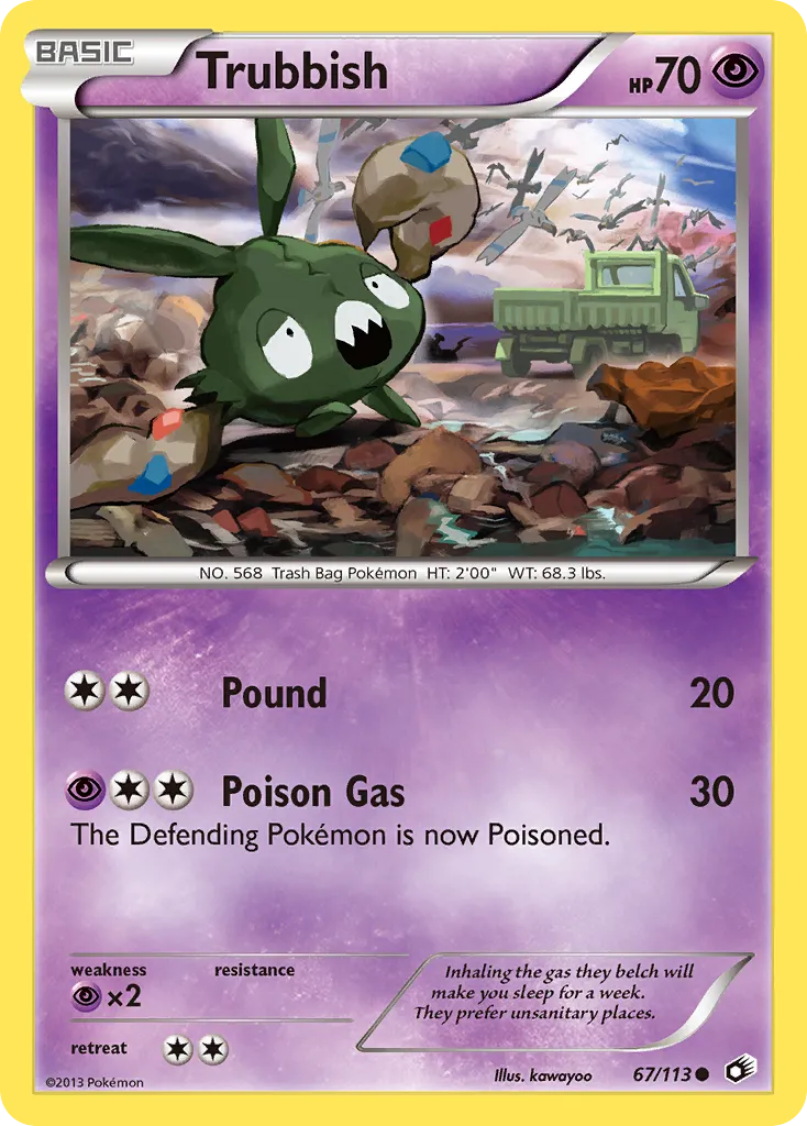 2013 Legendary Treasures Trubbish Common #067/113 Common card image