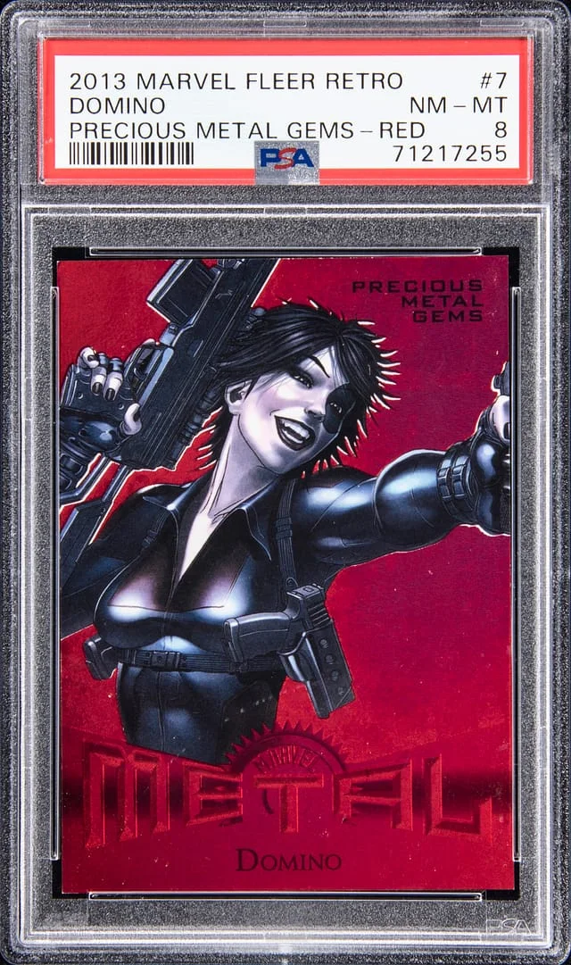 2013 Marvel Fleer Precious Metal Gems Red Domino #7 card image