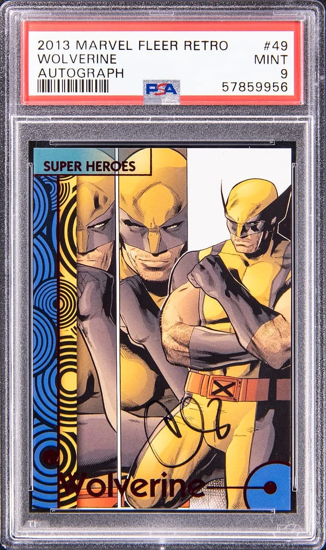 2013 Marvel Fleer Retro Autograph Wolverine, Clay Mann #49 card image