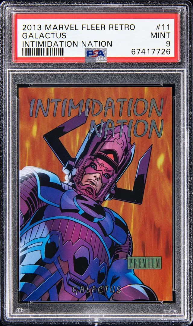 2013 Marvel Fleer Retro Intimidation Nation Galactus #11 card image