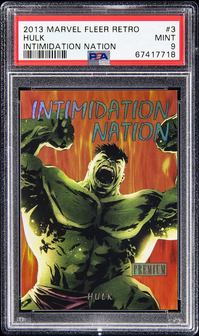 2013 Marvel Fleer Retro Intimidation Nation Hulk #3 card image