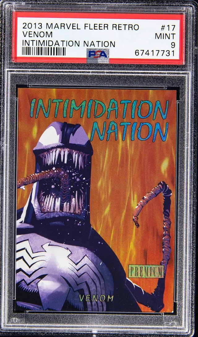 2013 Marvel Fleer Retro Intimidation Nation Venom #17 card image