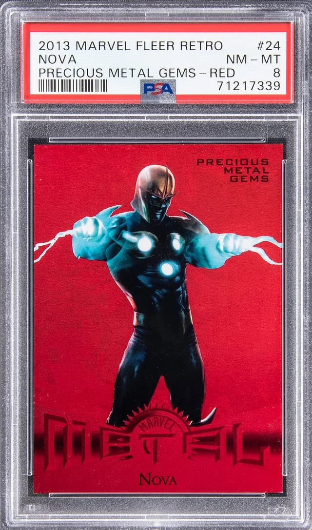 2013 Marvel Fleer Retro Precious Metal Gems Red Nova #24 card image