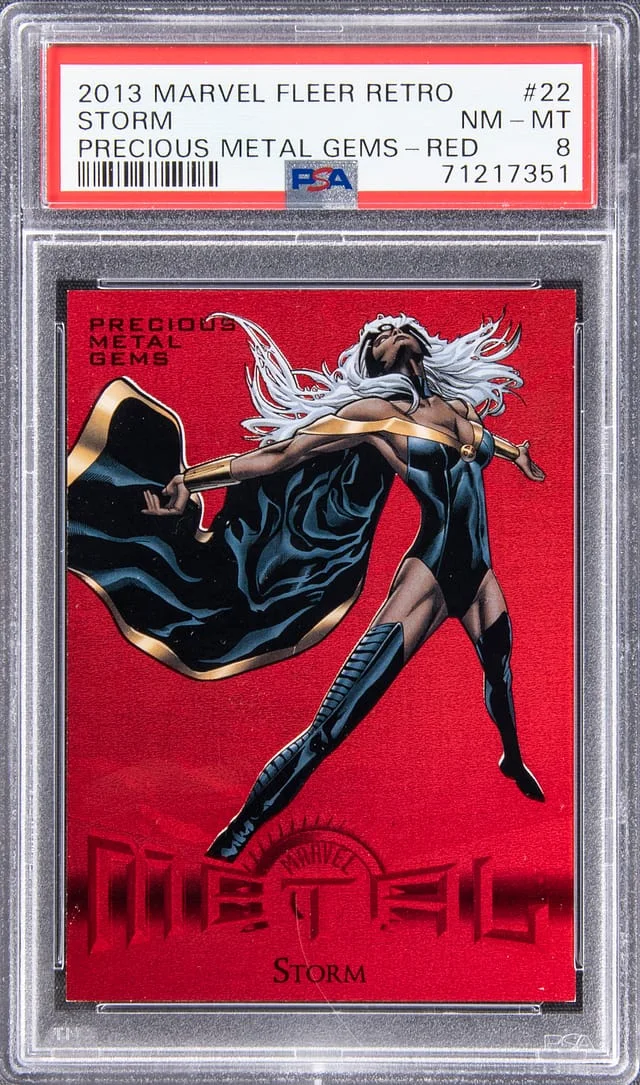 2013 Marvel Fleer Retro Precious Metal Gems Red Storm #22 card image