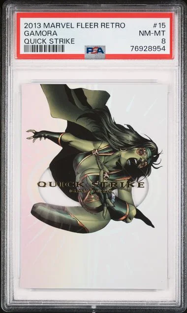 2013 Marvel Fleer Retro Quick Strike Gamora #15 card image