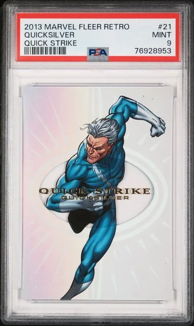 2013 Marvel Fleer Retro Quick Strike Quicksilver #21 card image