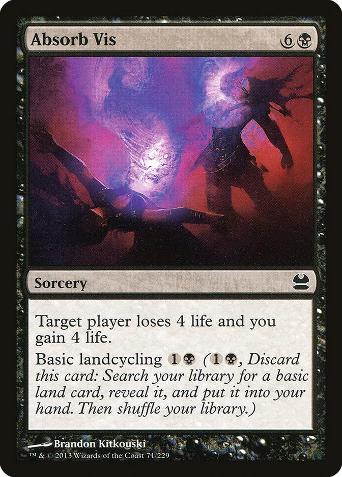 2013 Modern Masters Absorb Vis common #71 unlisted card image