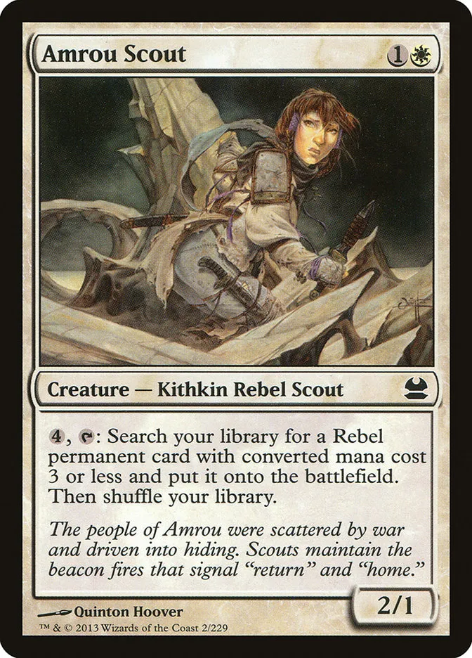 2013 Modern Masters Amrou Scout common #2 unlisted card image