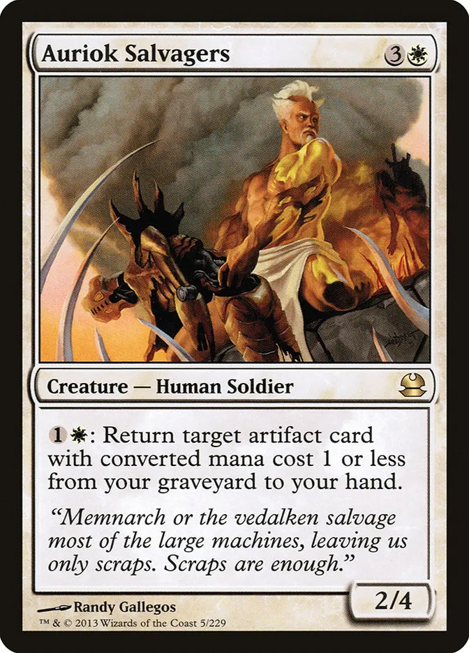 2013 Modern Masters Auriok Salvagers rare #5 unlisted card image